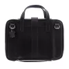 Torba na laptopa R-Go Viva, skóra licowa, z wbudowaną podstawką pod laptopa, paskiem na ramię, 15.6 cala, czarna
