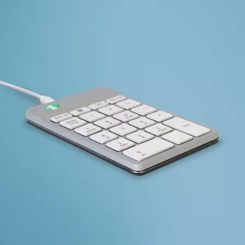 R-Go Tools Klawiatura numeryczna R-Go Numpad Break, ergonomiczna klawiatura numeryczna z oprogramowaniem break, przewodowa, biała
