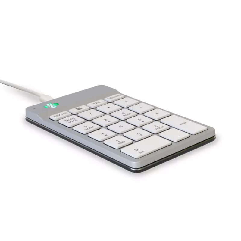 R-Go Tools Klawiatura numeryczna R-Go Numpad Break, ergonomiczna klawiatura numeryczna z oprogramowaniem break, przewodowa, biała
