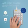 R-Go Tools Klawiatura numeryczna R-Go Numpad Break, ergonomiczna klawiatura numeryczna z oprogramowaniem break, przewodowa, biała