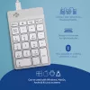 R-Go Tools Klawiatura numeryczna R-Go Numpad Break, ergonomiczna klawiatura numeryczna z oprogramowaniem break, przewodowa, biała