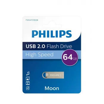 Philips Moon Edition 2.0 pamięć USB 64 GB USB Type-A srebrna
