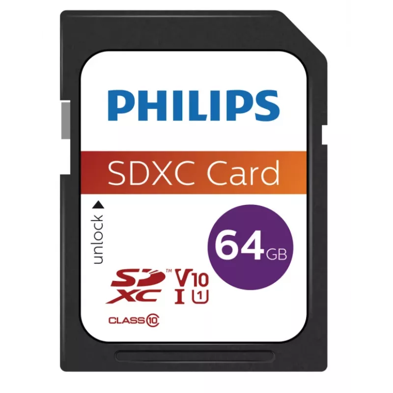 Flash Memory Philips 64GB SDXC UHS-I FM64SD55B