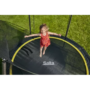 Trampolina naziemna Salta Comfort Round, 54 sprężyny, maks. 120 kg, 3 nogi, siatka bezpieczeństwa, na zewnątrz