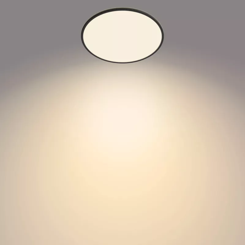 Lampa sufitowa Philips Functional Super cienki 36 W LED czarna okrągła