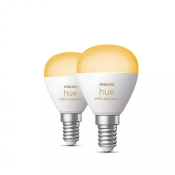 Philips Hue biały ambience Lustre – inteligentna żarówka E14 – (2 szt.)