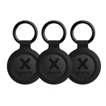 Inteligentny lokalizator do kluczy Xtorm XTAG2GA11 — uniwersalny lokalizator GPS, bateria CR2032, 3V, czarny, zestaw 3 szt.