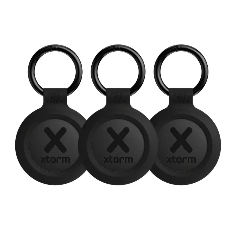 Inteligentny lokalizator do kluczy Xtorm XTAG2GA11 — uniwersalny lokalizator GPS, bateria CR2032, 3V, czarny, zestaw 3 szt.