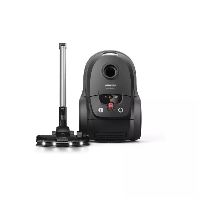 Odkurzacz cylindryczny Philips serii 8000 XD8122/10 — 900 W, worek na kurz 4 l, filtr HEPA, czarny