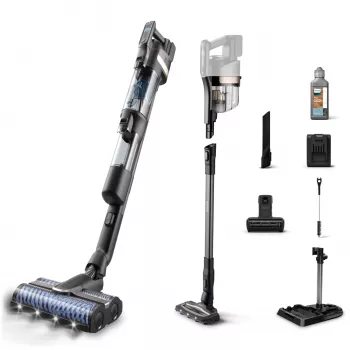 Philips seria 9000 XW9463/11 odkurzacz bezprzewodowy/szczotka elektryczna 2 w 1 odkurzacz bezprzewodowy Akumulatorowy Na sucho i mokro Bezworkowy 150 W Czarny