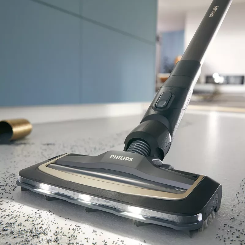 Philips seria 9000 XW9463/11 odkurzacz bezprzewodowy/szczotka elektryczna 2 w 1 odkurzacz bezprzewodowy Akumulatorowy Na sucho i mokro Bezworkowy 150 W Czarny
