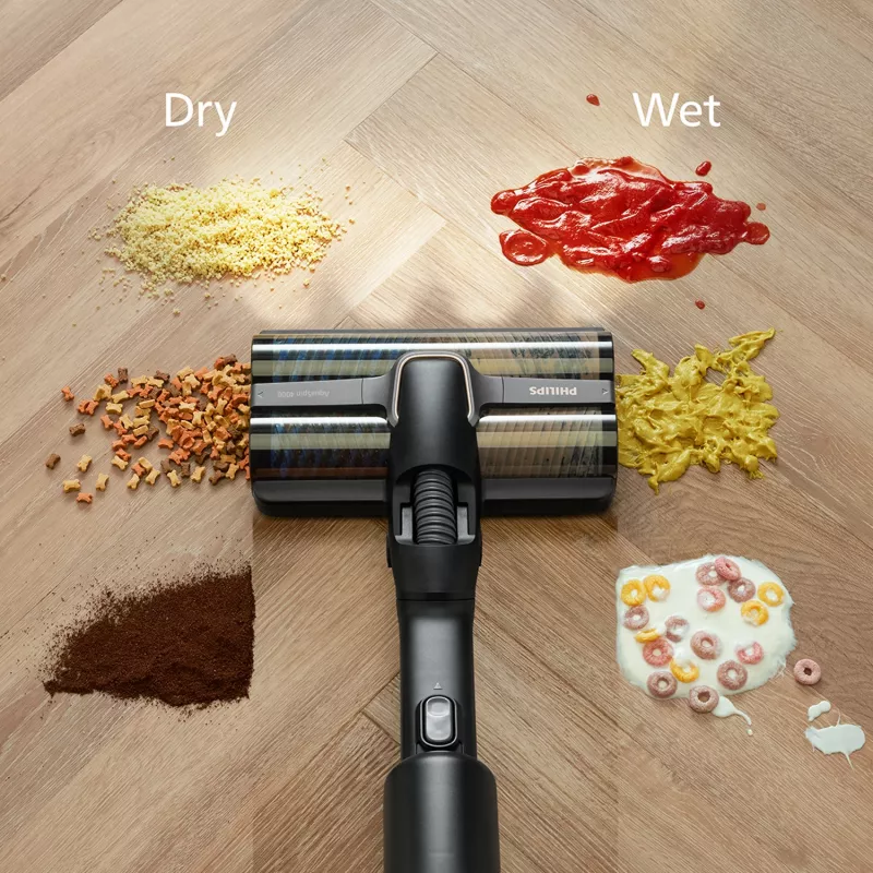 Philips seria 9000 XW9463/11 odkurzacz bezprzewodowy/szczotka elektryczna 2 w 1 odkurzacz bezprzewodowy Akumulatorowy Na sucho i mokro Bezworkowy 150 W Czarny