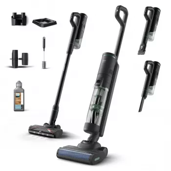 Philips 7000 series XW7263/11 odkurzacz pionowy/szczotka elektryczna 2-w-1 odkurzacz pionowy Bateria Na sucho i na mokro Bezworkowy 0.45 L 160 W Czarny
