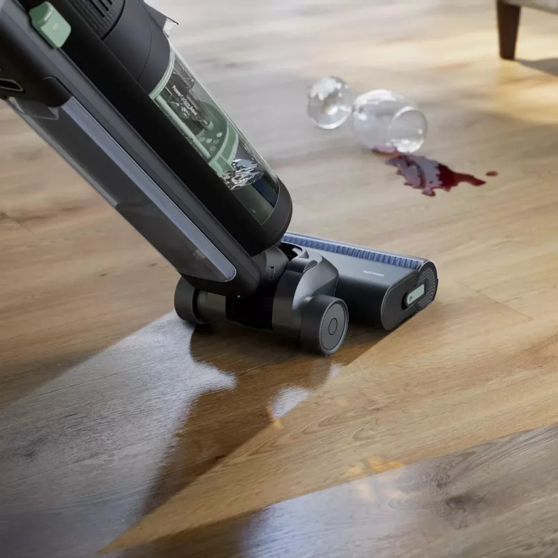 Philips 7000 series XW7263/11 odkurzacz pionowy/szczotka elektryczna 2-w-1 odkurzacz pionowy Bateria Na sucho i na mokro Bezworkowy 0.45 L 160 W Czarny
