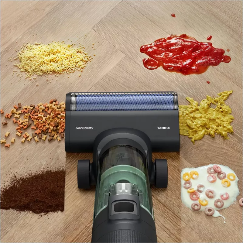 Philips 7000 series XW7263/11 odkurzacz pionowy/szczotka elektryczna 2-w-1 odkurzacz pionowy Bateria Na sucho i na mokro Bezworkowy 0.45 L 160 W Czarny