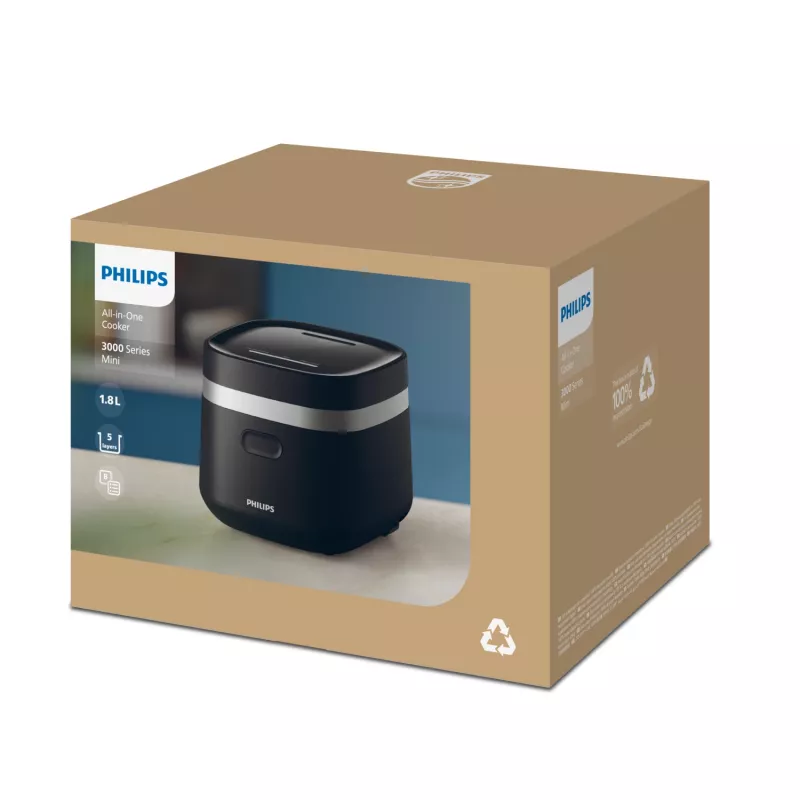 Philips 3000 series HD3090/80 multicooker elektryczny czarny 436 W