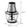 Philips 3000 series HR1503/00 elektryczny siekacz do żywności 2 L 500 W stal nierdzewna