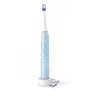 Philips Series 6100 HX7406/01 Szczoteczka akumulatorowa, Dla dorosłych, Szczoteczka soniczna, Codzienna pielęgnacja, Wrażliwe, 62000 ruchów na minutę, Niebieski, 2 min, 4 x 30 s