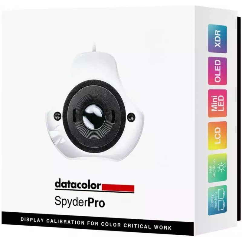 Narzędzie do kalibracji monitorów i drukarek Datacolor Spyder Pro SP2024PRO — kolorymetr do profilowania wyświetlaczy i wydruków