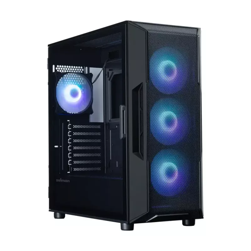 Obudowa PC ZALMAN i3 NEO V2 Mid Tower, wentylatory ARGB x4, czarna