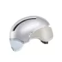 Kask rowerowy HJC Calido Plus, srebrny (Pearl szaryish srebrny), rozmiar M, 55–59 cm, 350 g, in-mold, magnetyczny daszek