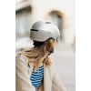 Kask rowerowy HJC CALIDO PLUS L, Pearl szaryish srebrny, in-mold, 58–63 cm, 350 g, magnetyczny daszek