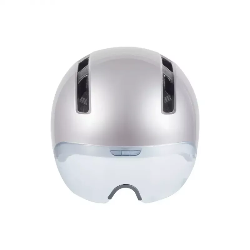 Kask rowerowy HJC CALIDO PLUS L, Pearl szaryish srebrny, in-mold, 58–63 cm, 350 g, magnetyczny daszek