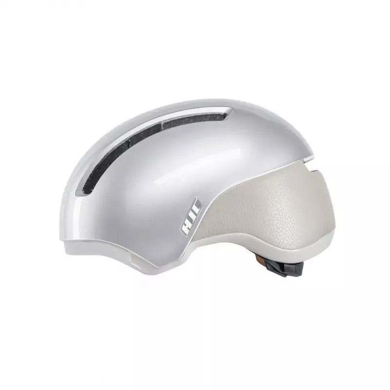 Kask rowerowy HJC CALIDO PLUS L, Pearl szaryish srebrny, in-mold, 58–63 cm, 350 g, magnetyczny daszek