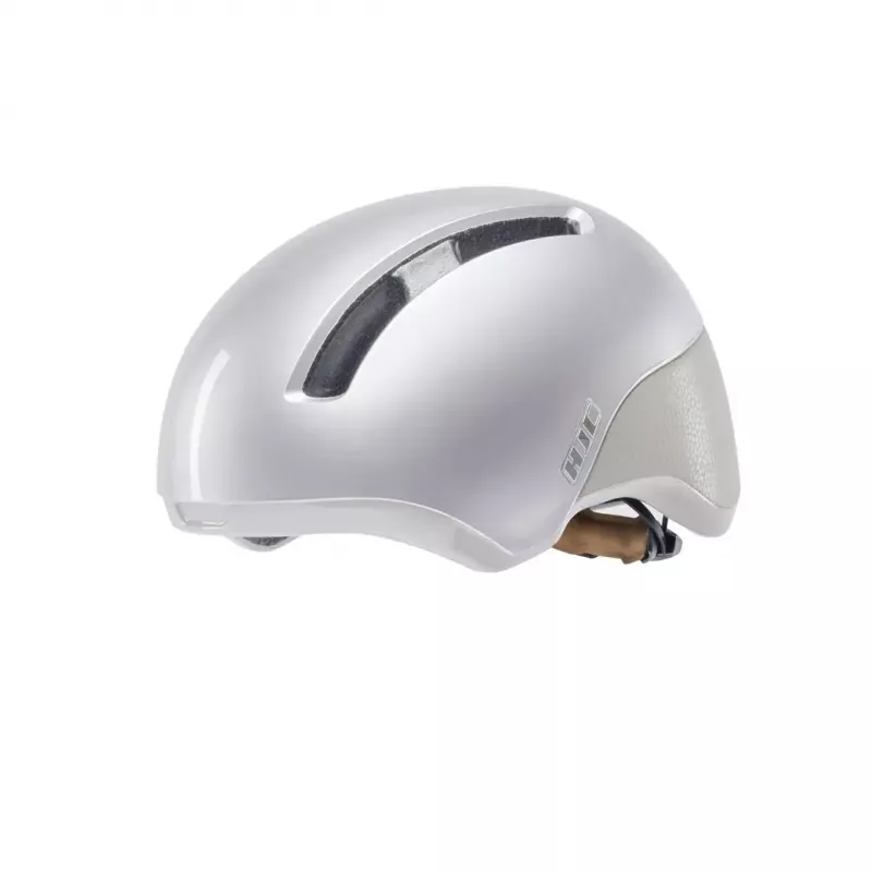 Kask rowerowy HJC CALIDO PLUS L, Pearl szaryish srebrny, in-mold, 58–63 cm, 350 g, magnetyczny daszek