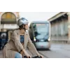 Kask rowerowy HJC CALIDO PLUS L, Pearl szaryish srebrny, in-mold, 58–63 cm, 350 g, magnetyczny daszek