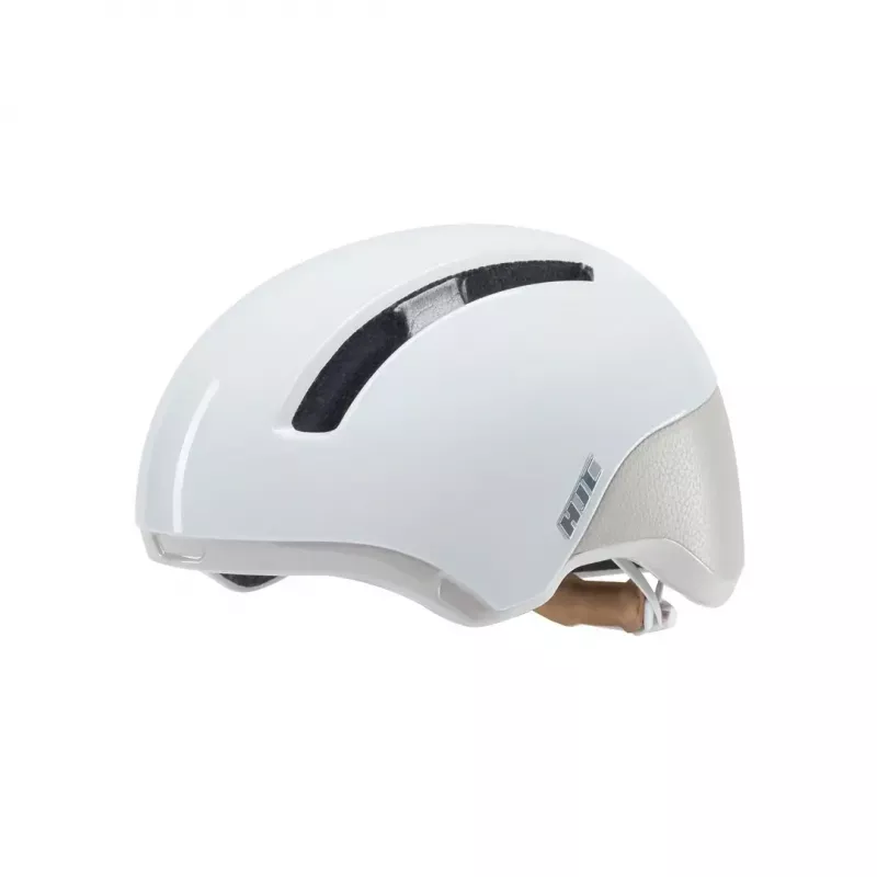 Kask rowerowy HJC Calido Plus, rozmiar S (51–56 cm), In-mold, wizjer magnetyczny, 350 g, biały/szary