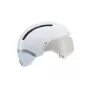 Kask rowerowy HJC CALIDO PLUS, rozmiar M (55–59 cm), konstrukcja in-mold, zapięcie magnetyczne, 4 otwory wentylacyjne, z daszkiem — Biały/Szary