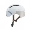 Kask rowerowy HJC CALIDO PLUS Rozmiar L — biało-szary, In-mold, 58–63 cm, 350 g, daszek magnetyczny