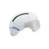 Kask rowerowy HJC CALIDO PLUS Rozmiar L — biało-szary, In-mold, 58–63 cm, 350 g, daszek magnetyczny
