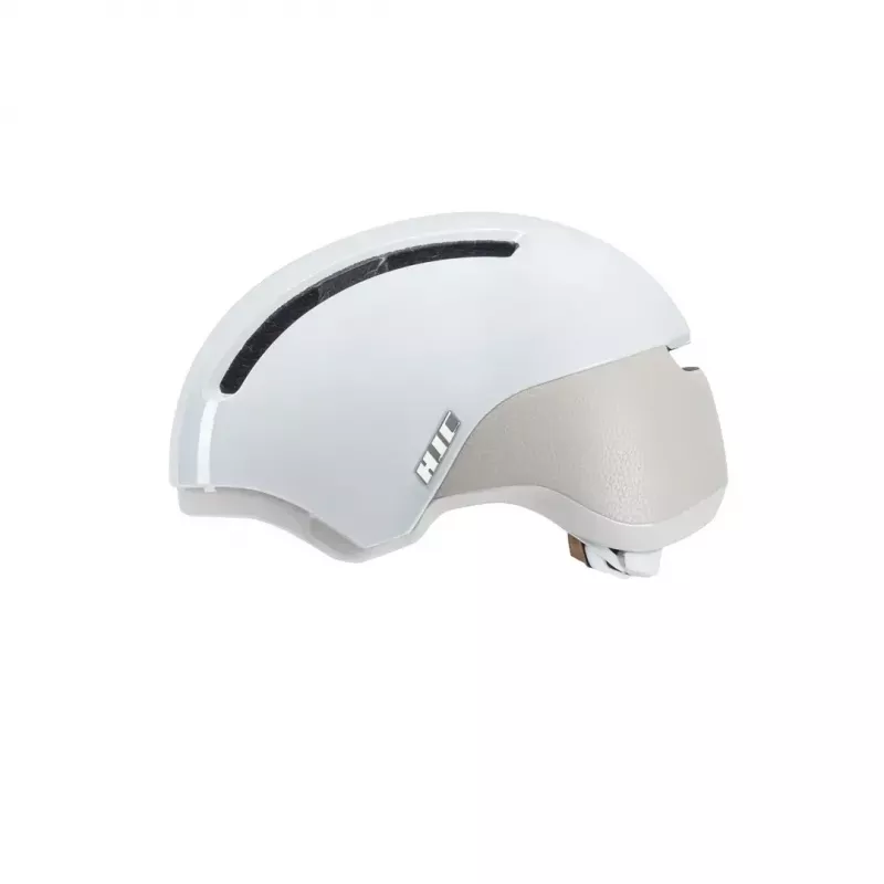 Kask rowerowy HJC CALIDO PLUS Rozmiar L — biało-szary, In-mold, 58–63 cm, 350 g, daszek magnetyczny