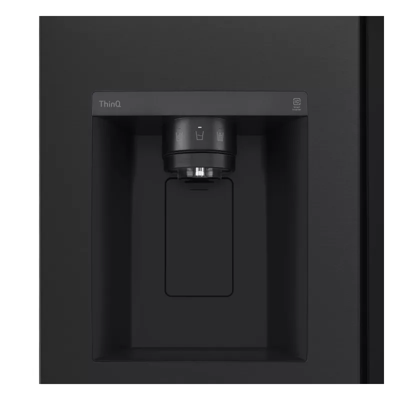 LG InstaView GSGV81EPLL lodówka side-by-side wolnostojąca 635 L czarna
