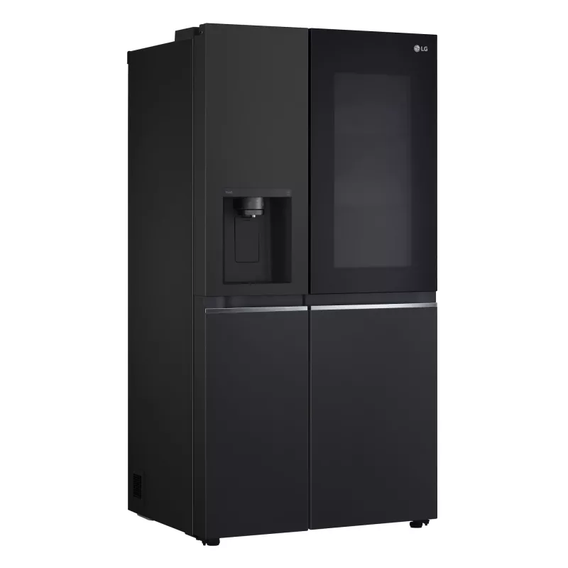 LG InstaView GSGV81EPLL lodówka side-by-side wolnostojąca 635 L czarna