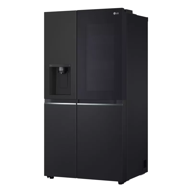 LG InstaView GSGV81EPLL lodówka side-by-side wolnostojąca 635 L czarna