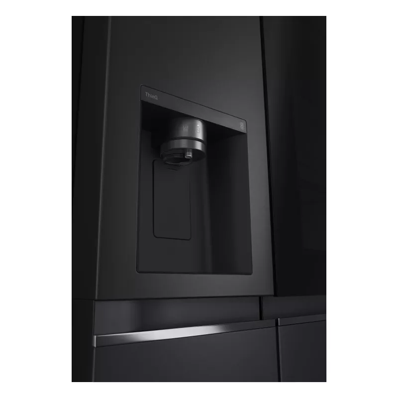 LG InstaView GSGV81EPLL lodówka side-by-side wolnostojąca 635 L czarna