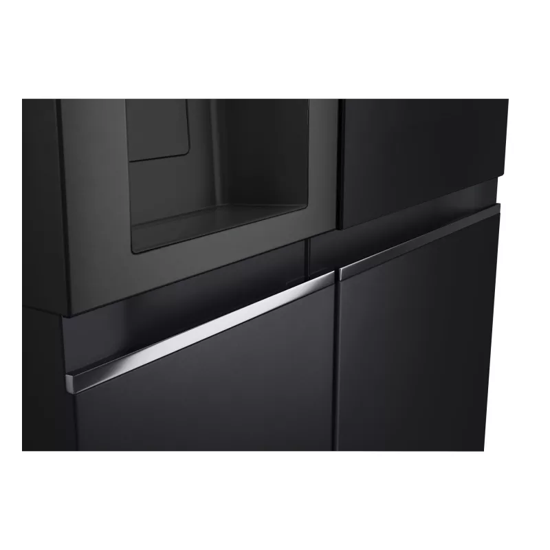 LG InstaView GSGV81EPLL lodówka side-by-side wolnostojąca 635 L czarna