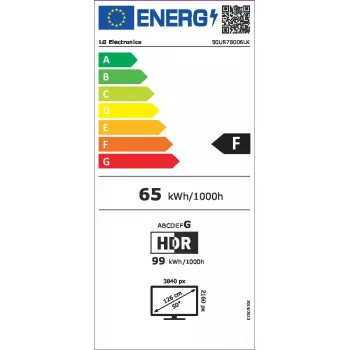 LG UHD 50UR78006LK 127 cm (50 cali) 4K Ultra HD Smart TV Wi-Fi czarny