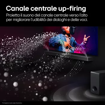 Soundbar LG S95TR 9.1.5 kanałów 810 W RMS z bezprzewodowym subwooferem 220 W, czarny