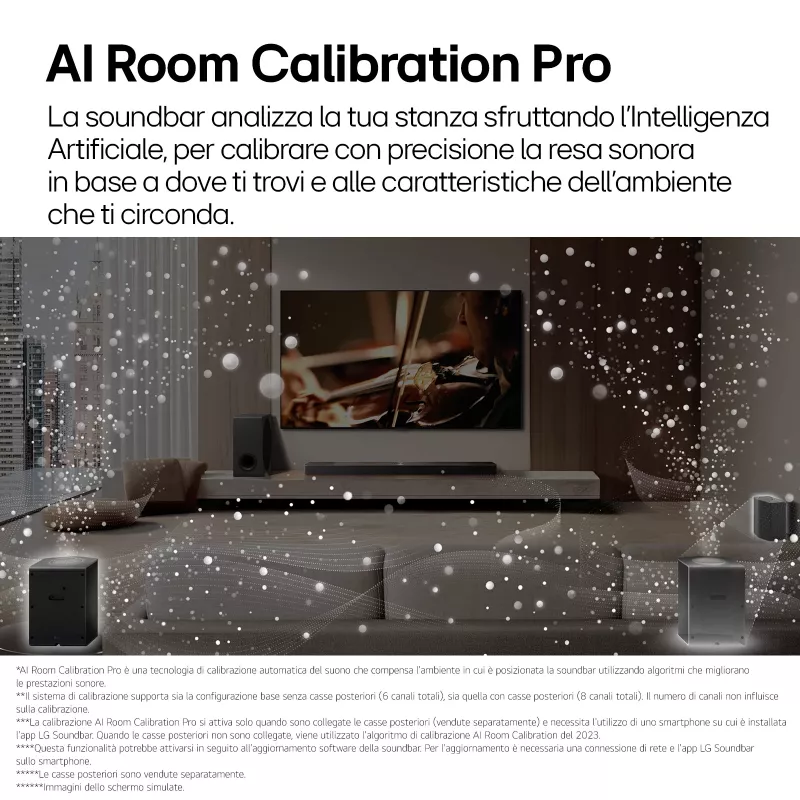 Soundbar LG S95TR 9.1.5 kanałów 810 W RMS z bezprzewodowym subwooferem 220 W, czarny
