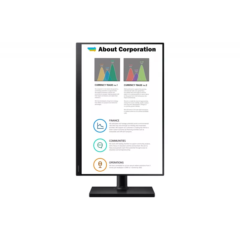 Monitor komputerowy Samsung T45F 61 cm (24 cale) 1920 x 1200 pikseli WUXGA LCD Czarny
