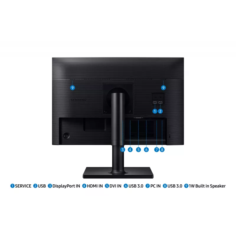 Monitor komputerowy Samsung T45F 61 cm (24 cale) 1920 x 1200 pikseli WUXGA LCD Czarny