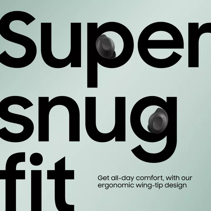 Samsung GALAXY BUDS FE GRAPHITE Słuchawki True Wireless Stereo (TWS) Dokanałowe Połączenia/Muzyka/Sport/Codzienne Bluetooth