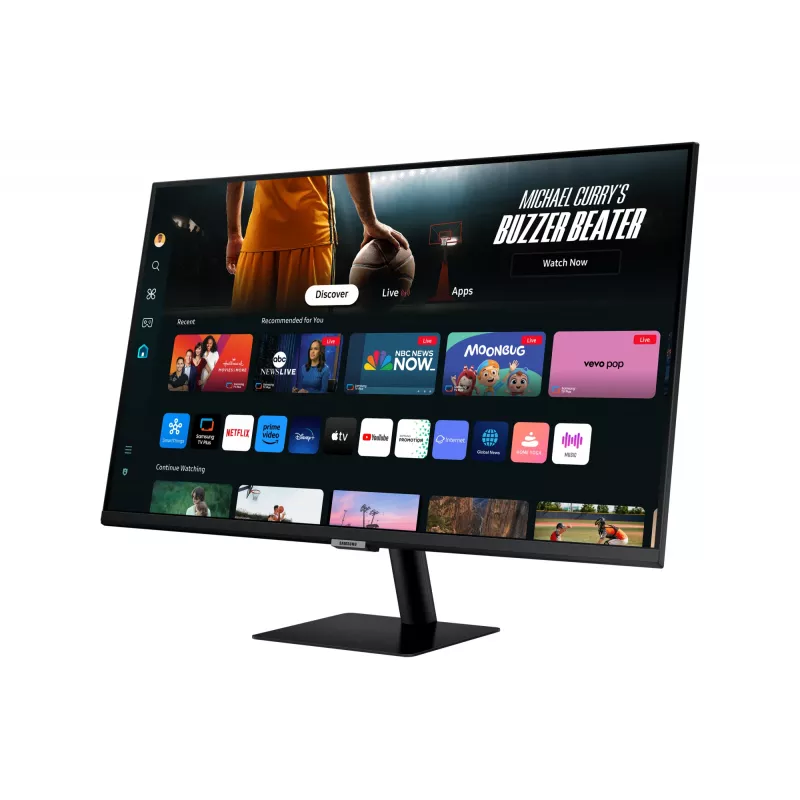 Monitor komputerowy Samsung M70D 81,3 cm (32 cale) 3840 x 2160 pikseli 4K Ultra HD LED Czarny