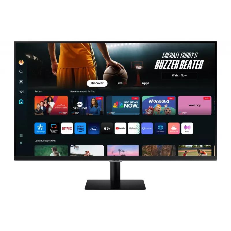 Monitor komputerowy Samsung M70D 81,3 cm (32 cale) 3840 x 2160 pikseli 4K Ultra HD LED Czarny
