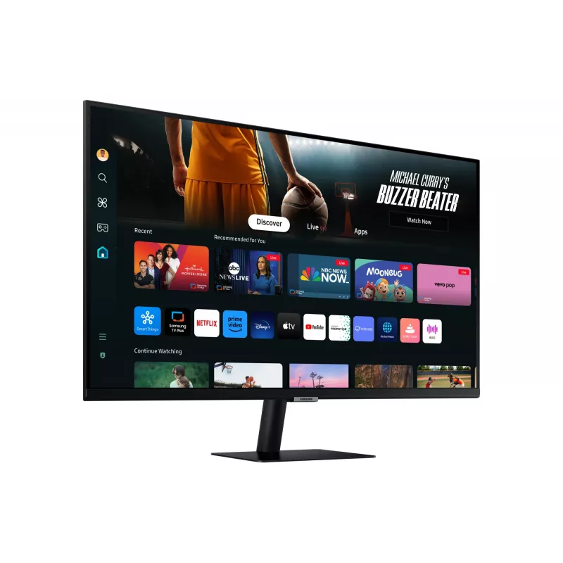 Monitor komputerowy Samsung M70D 81,3 cm (32 cale) 3840 x 2160 pikseli 4K Ultra HD LED Czarny