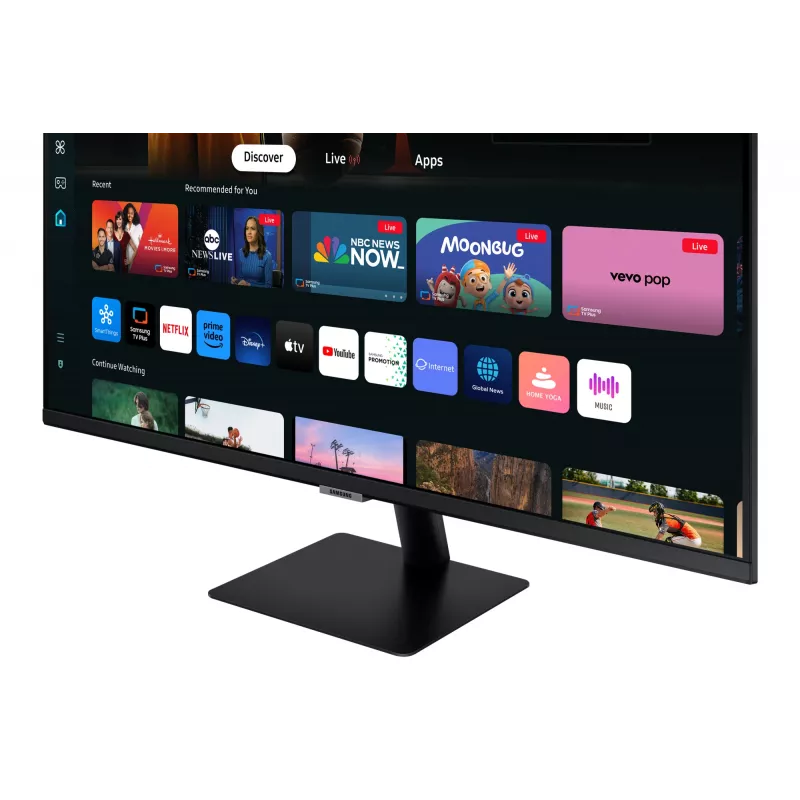 Monitor komputerowy Samsung M70D 81,3 cm (32 cale) 3840 x 2160 pikseli 4K Ultra HD LED Czarny